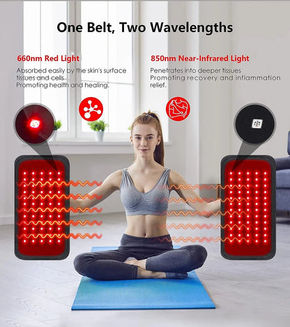 Advanced Infrared & Red Light Therapy Belt – Pain Relief