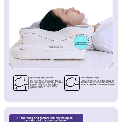 Orthopedic Memory Foam Pillow – Butterfly Shape for Neck Support