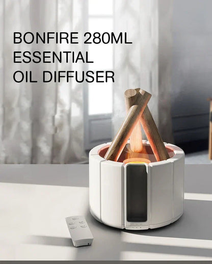 Simulated Flame Aromatherapy Diffuser – Relaxing & Stylish