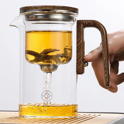 Elegant Heat-Resistant Glass Teapot with Infuser