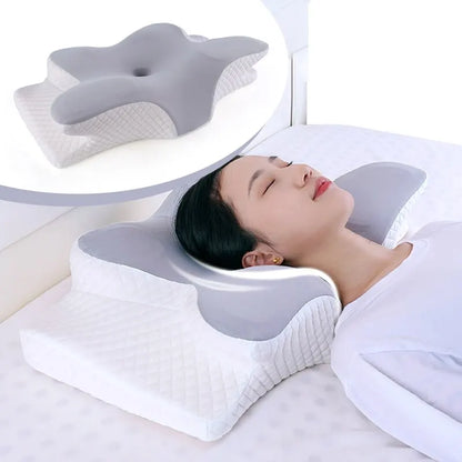 Orthopedic Memory Foam Pillow – Butterfly Shape for Neck Support