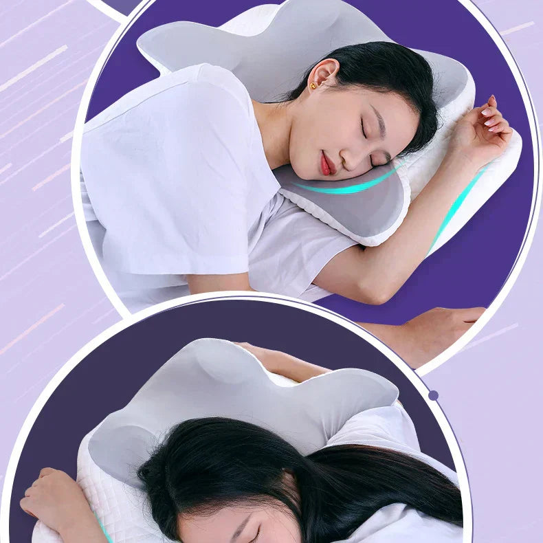 Orthopedic Memory Foam Pillow – Butterfly Shape for Neck Support