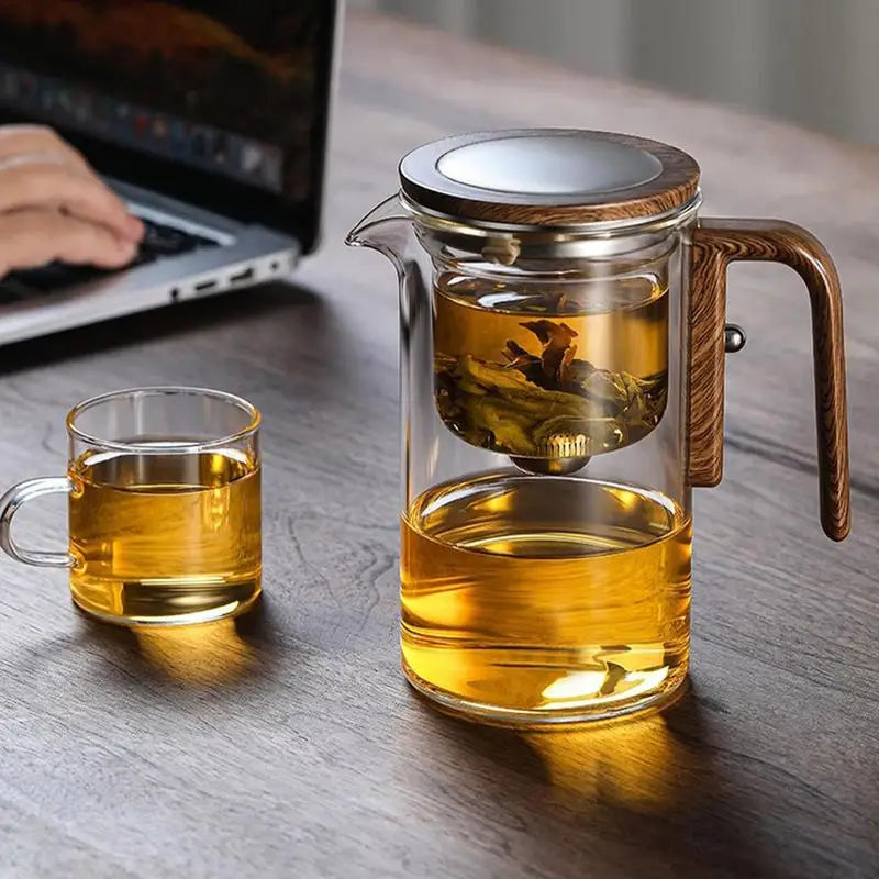 Elegant Heat-Resistant Glass Teapot with Infuser