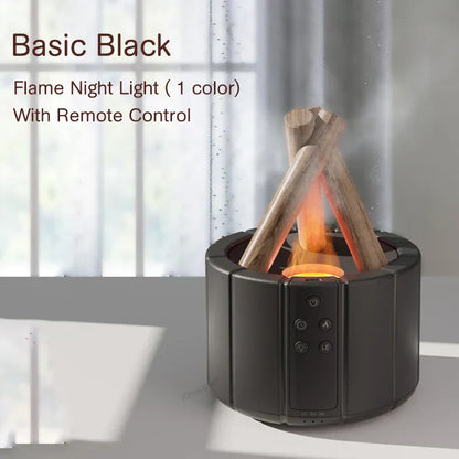 Simulated Flame Aromatherapy Diffuser – Relaxing & Stylish